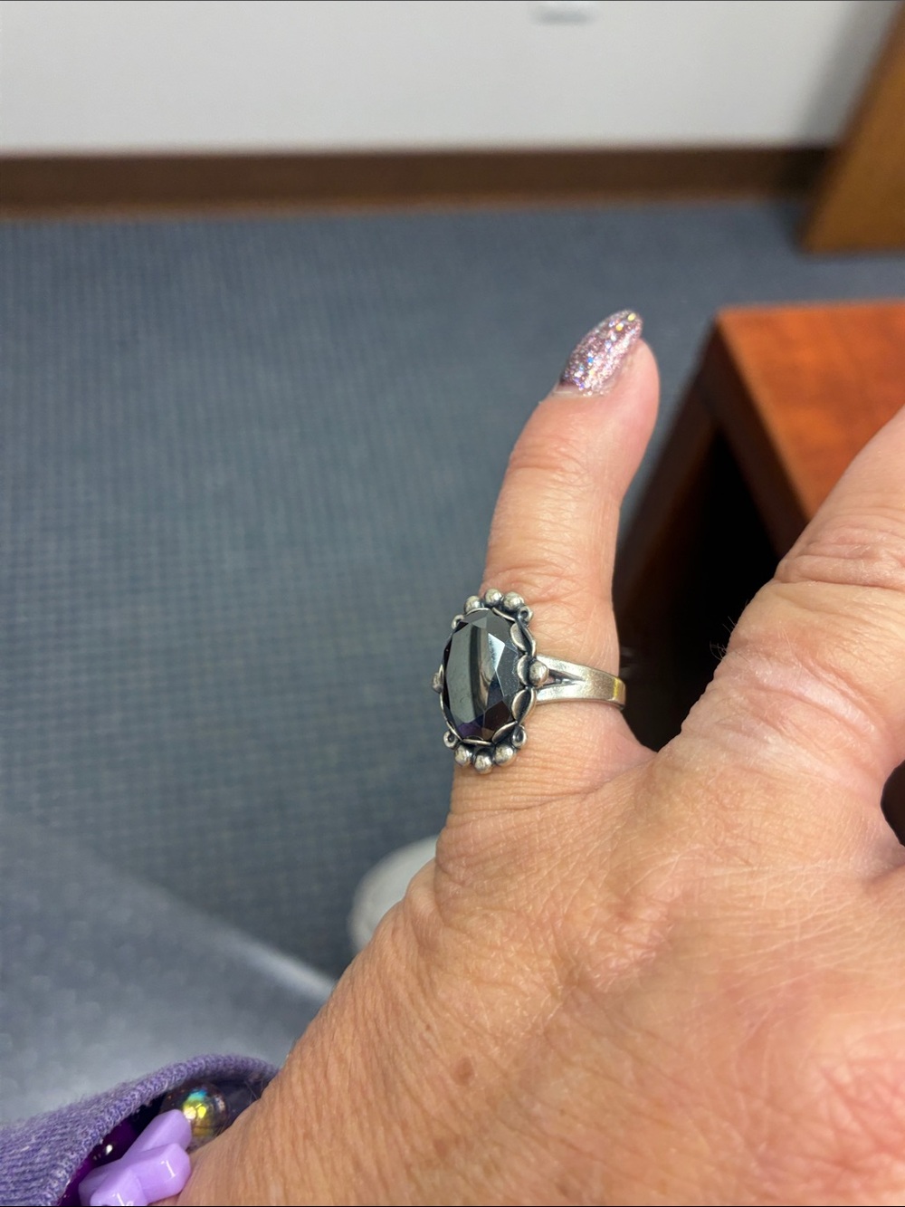Sterling Silver Black Onyx Ring - Classic Women's Jewelry
